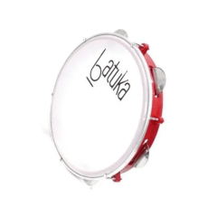 Luen Batuka pandeiro cor vermelho 10 polegadas