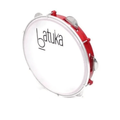 Luen Batuka pandeiro cor vermelho 10 polegadas