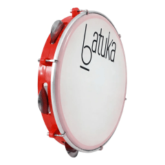 Luen Batuka pandeiro cor vermelho 10 polegadas