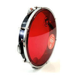 Pandeiro 10 Luen Abs Preto Pele Cristal Vermelho Pandeiro 10 Luen Abs Preto Pele Cristal Vermelho