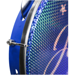 Pandeiro 10 Pele Holografica Jesus Cor Azul 