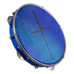Pandeiro Luen 10 Azul Holografica Fé 