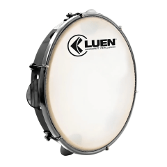 Pandeiro Luen 10" Em ABS Preto Com Pele Leitosa Pandeiro Luen 10" Em ABS Preto Com Pele Leitosa