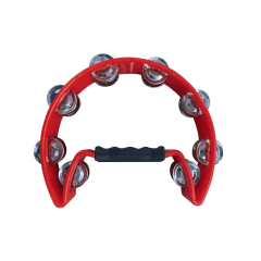 Pandeiro Pandeirola - Meia Lua MXT Cajon Percussão Vermelho Pandeiro Pandeirola - Meia Lua MXT Cajon Percussão Vermelho