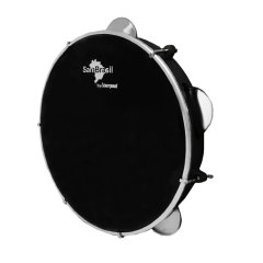 Pandeiro SamBrasil Standard 10'' Preto com pele preta