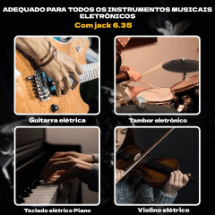 Transmissor Receptor P10 Sem Fio Para Guitarra Baixo Violão