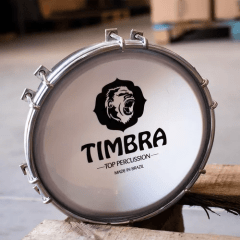 Tamborim Timbra De 6 Polegadas Madeira Contemporânea Gope Cor Freijó