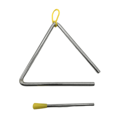 Triangulo Aço Cromado 15 cm Triangulo Aço Cromado 15 cm