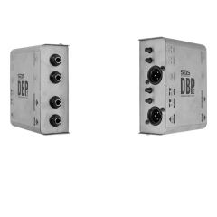 Direct Box Passivo Duplo Santo Angelo DBP2 2 Canais Prata Entradas P10 Saídas XLR