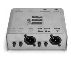 Direct Box Passivo Duplo Santo Angelo DBP2 2 Canais Prata Entradas P10 Saídas XLR