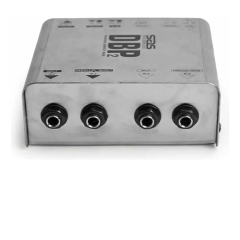 Direct Box Passivo Duplo Santo Angelo DBP2 2 Canais Prata Entradas P10 Saídas XLR