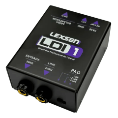 Direct Box Passivo Profissional Lexsen De 1 Canal Ldi-1 Direct Box Passivo Profissional Lexsen De 1 Canal Ldi-1