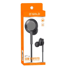 Fone De Ouvido A'gold Fn-s8a P2 Com Microfone Preto