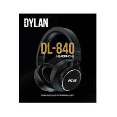 Fone De Ouvido Dylan Regulável Stereo Dl-840 Over Ear