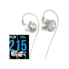 Fone de ouvido in ear Dylan DE215 Transparente