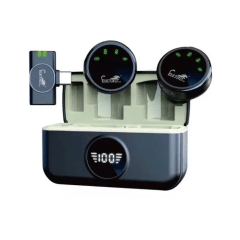 Microfone Lapela Sem Fio Eletro Mex El-1837 - Usb C Cor Preto