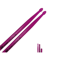 Baqueta 5A Liverpool Luminous Series Par Neon Fluorescente Roxo