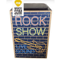 CAJON ELETRICO JAGUAR K2 PB 015 ESTAMPA ROCK SHOW