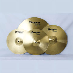 Kit De Pratos Para Bateria Dreamer Brass 14/16/20 + Bag