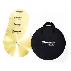 Kit De Pratos Para Bateria Dreamer Brass 14/16/20 + Bag