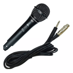 Microfone Dinâmico Profissional Mxt M-k1 Metal Fio 3m Od 5mm Cor Preto