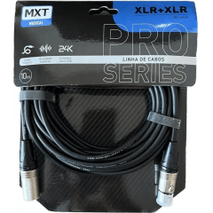 Cabo Xlr/xlr  5m Mxt Pro Series Para Microfone/ Caixa