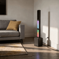 Sistema Som Ativa Solus Torre Party Mini Bs68 Bluetooth Usb Preto