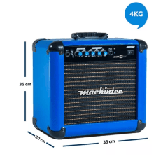 Amplificador Mackintec Maxx 15 Para Guitarra De 15w Cor Azul 110v/220v