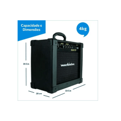 Cubo mackinteck 15w com distorção p/ Guitarra cor preta Cubo mackinteck 15w com distorção p/ Guitarra cor preta