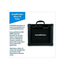 Cubo mackinteck 15w com distorção p/ Guitarra cor preta