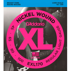 Encordoamento Daddario Exl170 045 Para Baixo 4 Cordas