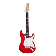 Guitarra Aria STG-003 Vermelha Captadores OS-1 Ponte Tremolo VFT-1