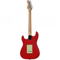 Guitarra Stratocaster Memphis by Tagima MG30 Vermelha com escudo esverdeado