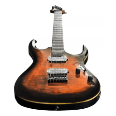 Guitarra Waldman Eletrica Superstrato Wgar220f Br Cor Brown Sunburst 
