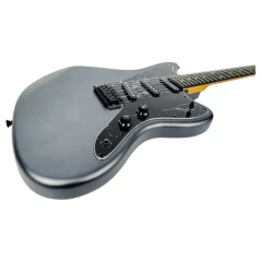 Guitarra Tagima Tw60 Metallic Deep Silver Mdsv Escala Escura