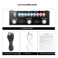 Pedaleira de Guitarra Elétrica Portátil Cuvave Cube Baby