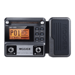 Pedaleira Multi efeitos para Guitarra Mooer GE100 com Pedal de Expressão, Simulação de Amplificadores, Afinador, Looper e 66 Efeitos