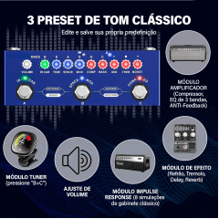 Pedaleira para Baixo M-vave Cuvave Cube Baby