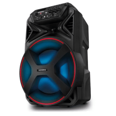 Kit 8 Karaokê Caixa 100W + 1 Microfone sem fio 