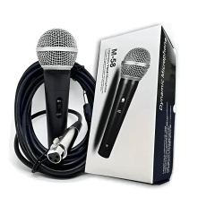 Kit 7 Karaokê Caixa 100w + 1 Microfone com fio 