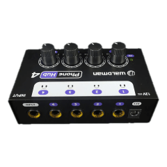 Kit Amplificador para 4 fones Waldman + 4 fone de retorno