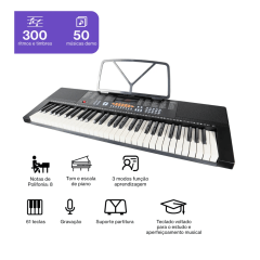 Kit Teclado MXT 1280 + suporte + Mic