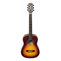 Kit Violão Baby Eletrico Giannini Performance Gtg-36s Sbs Acessorios Sunburst Destro