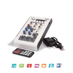 Mesa de Som Mixer LL Audio Pulse 302 3 canais C/Media Player