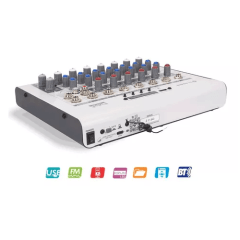 Mesa De Som Mixer Ll Audio Pulse 802 8 Canais C/media Player