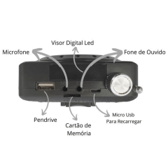 Microfone com Mini caixa de som Recarregavel azul