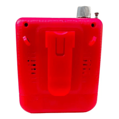 Microfone com Mini caixa de som Recarregavel Vermelho