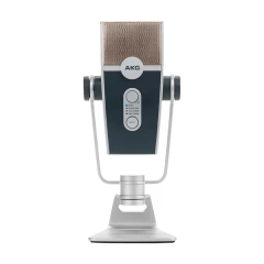 MICROFONE CONDENSADOR AKG LYRA C44-USB ULTRA-HD CINZA CLARO