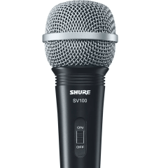 Microfone De Mão Shure Dinâmico C/ Fio Sv100