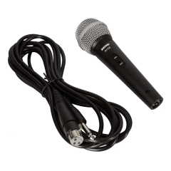 Microfone De Mão Shure Dinâmico C/ Fio Sv100
